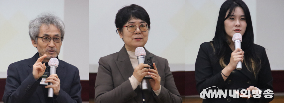 (왼쪽부터) 서병철 한국자원봉사협의회 사무총장, 방미영 서울시북부여성발전센터 센터장, 박정아 서경대학교 GKS사업단 단장.