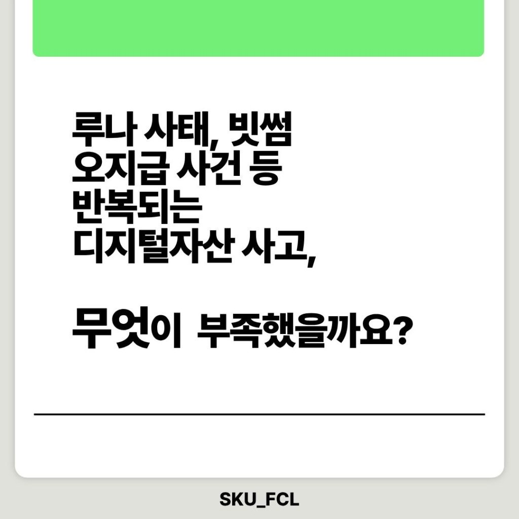 서경대 금융소비자연구회 (FCL),반복되는 ‘디지털 자산 사고’ 무엇이 부족했을까
