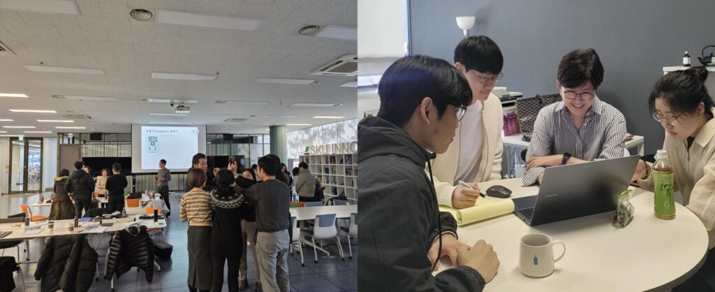 (좌) 교수법 특강, (우) 좋은수업 만들기 프로젝트
