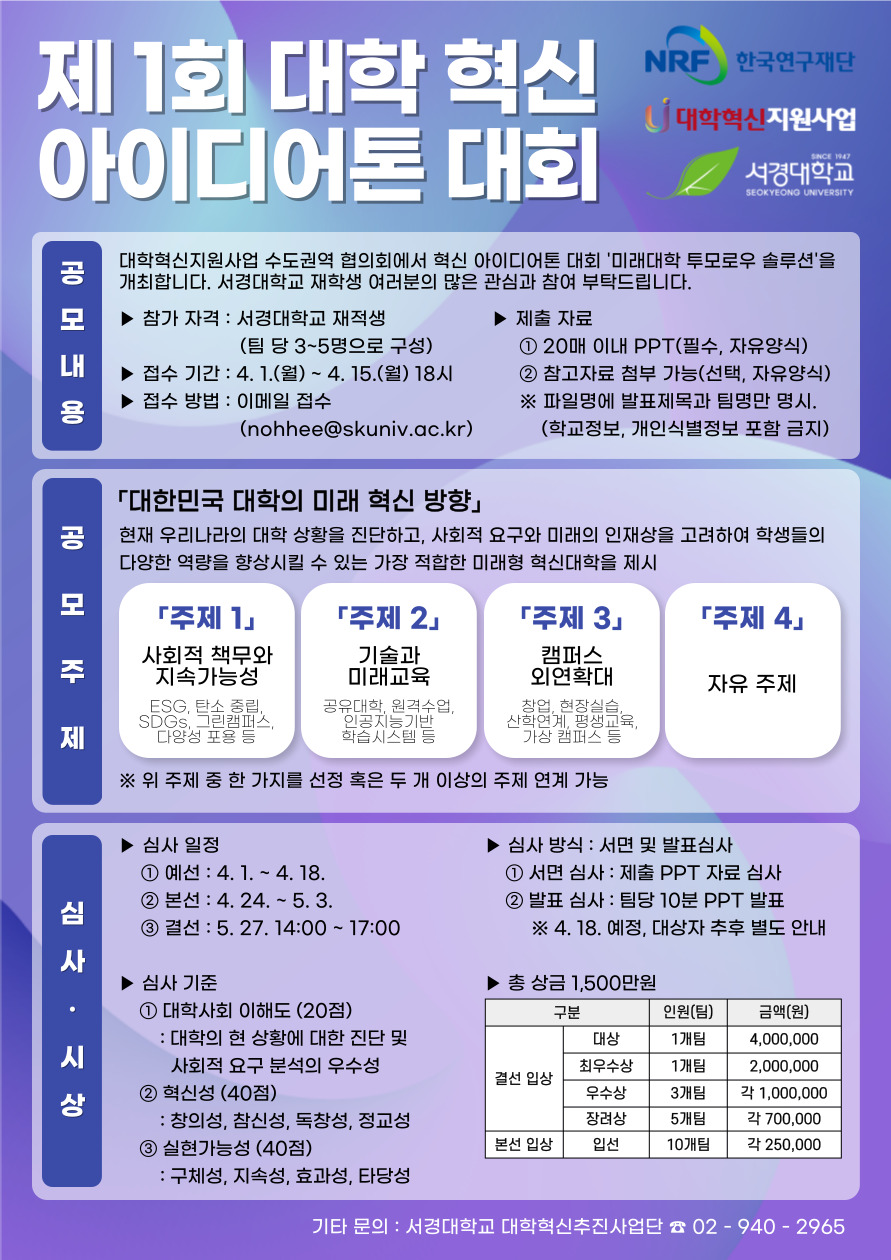 붙임2. 「미래대학 투모로우 솔루션」 포스터.jpg