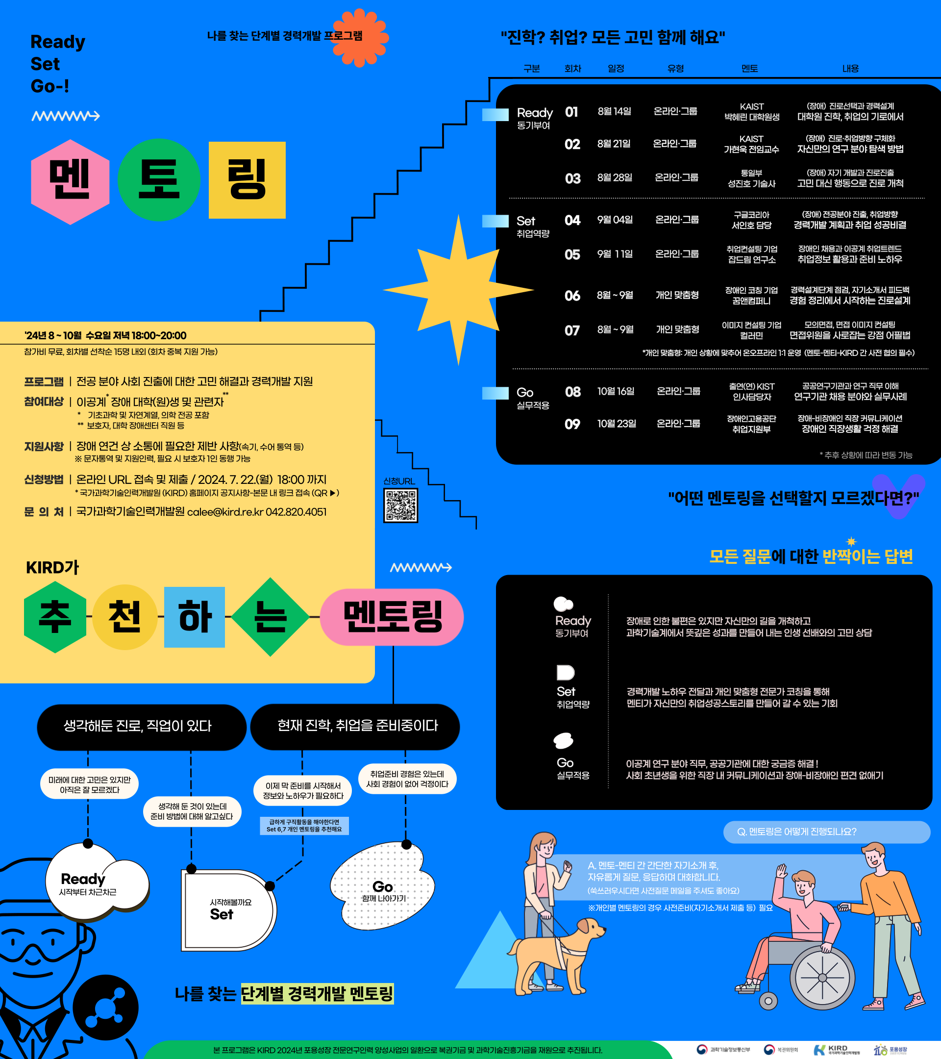 2024년 이공계 장애학생 경력개발 프로그램(멘토링) 모집 홍보물.png