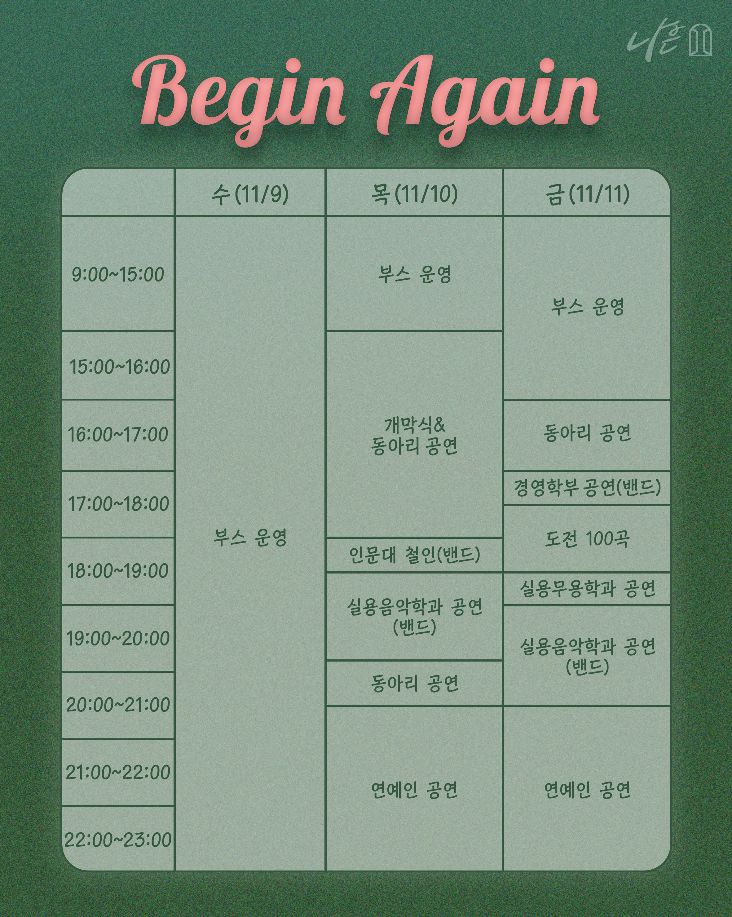코로나19 팬데믹 이후 3년 만에 열리는 대면 축제 ‘대동제 Begin Again’2.jpeg