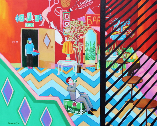 오늘 저녁, 90cm x 72cm (30호), 캔버스에 아크릴, 2021.jpg