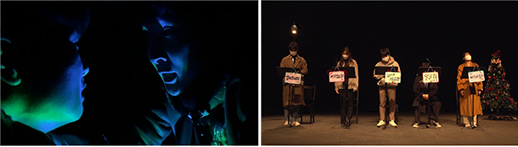 무대 위에서 연기를 펼치는 학생들.png